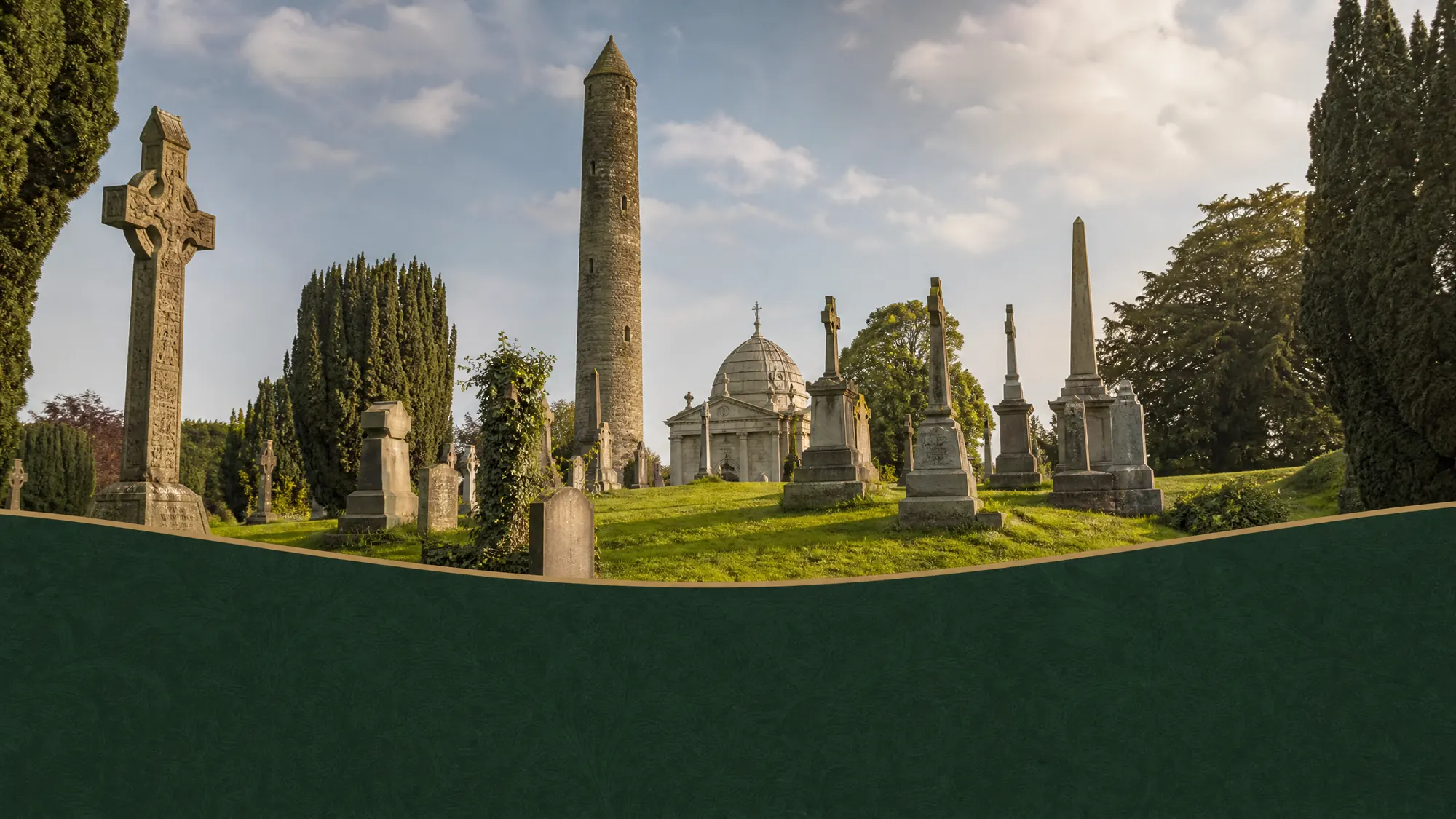Explore Ireland's largest national cemetery. Walk through 124 acres of Victorian gardens, climb the 55-metre O'Connell Tower, and discover 1.5 million historical burials.